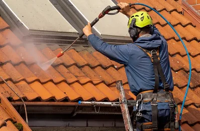 Démoussage et hydrofuge de toiture à Seyre